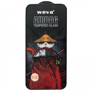 Захисне 2.5D скло Weva AirBag (тех.пак) для Apple iPhone 17 Air (6.5") Чорний