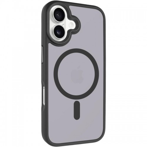 TPU+PC чехол Metal Buttons с MagSafe для Apple iPhone 17 (6.3") Чёрный / Black