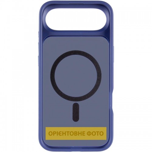 TPU+PC чехол Metal Buttons с MagSafe для Apple iPhone 17 Air (6.5") Синий / Navy Blue