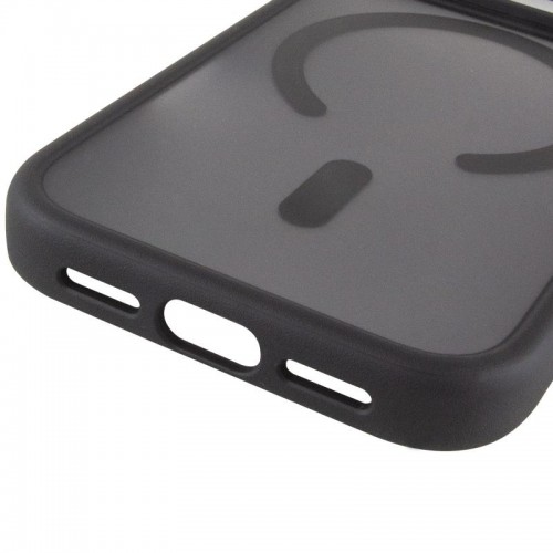 TPU+PC чохол Metal Buttons with MagSafe для Apple iPhone 17 Pro (6.3") Чорний / Black