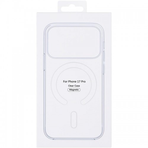 Чехол Clear Case (AAA) с MagSafe и анимацией для Apple iPhone 17 Pro (6.3") Прозрачный