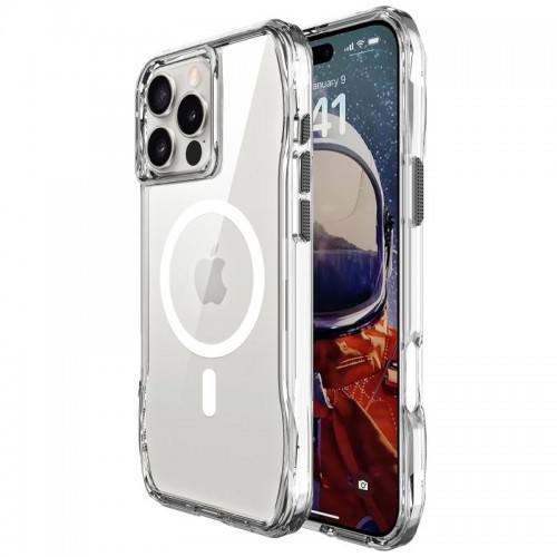 Чехол TPU Space Octagon with MagSafe для Apple iPhone 16 Pro (6.3") Прозрачный