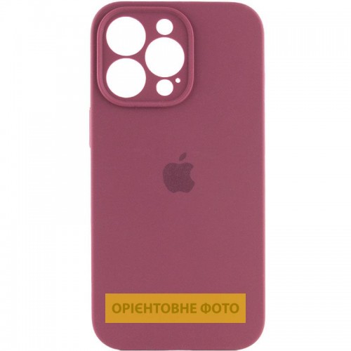 Чохол Silicone Case Full Camera Protective (AA) для Apple iPhone 17 Air (6.5") Бордовий / Plum