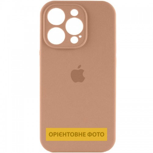 Чехол Silicone Case Full Camera Protective (AA) для Apple iPhone 17 Pro (6,3") Бежевый / Desert Gold