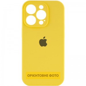 Чохол Silicone Case Full Camera Protective (AA) для Apple iPhone 17 Pro (6.3") Жовтий / Yellow