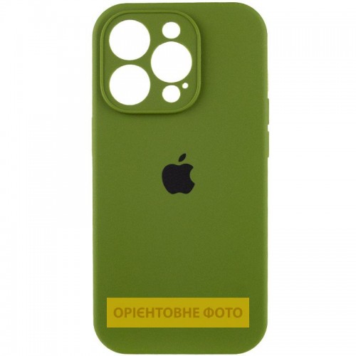 Чохол Silicone Case Full Camera Protective (AA) для Apple iPhone 17 Pro (6.3") Зелений / Dark Olive