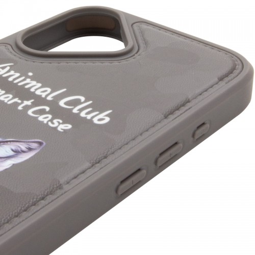 TPU+PC чохол Animal Club для Apple iPhone 16 (6.1") Titanium Gray