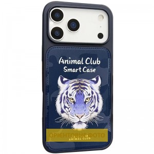TPU+PC чохол Animal Club для Apple iPhone 16 (6.1") Royal Blue
