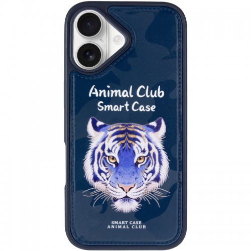 TPU+PC чохол Animal Club для Apple iPhone 16 (6.1") Royal Blue