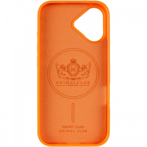 TPU+PC чохол Animal Club для Apple iPhone 16 (6.1") Hermes Orange