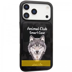 TPU+PC чохол Animal Club для Apple iPhone 16 Pro (6.3") Black