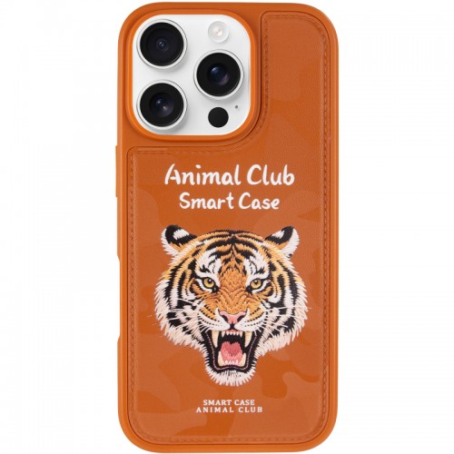 TPU+PC чохол Animal Club для Apple iPhone 16 Pro (6.3") Chocolate Brown