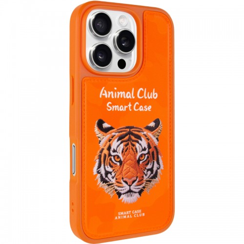 TPU+PC чехол Animal Club для Apple iPhone 16 Pro (6.3") Hermes Orange