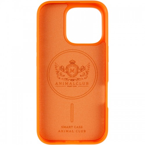 TPU+PC чехол Animal Club для Apple iPhone 16 Pro (6.3") Hermes Orange