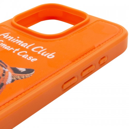TPU+PC чехол Animal Club для Apple iPhone 16 Pro (6.3") Hermes Orange