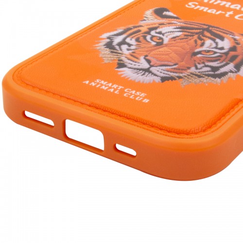 TPU+PC чехол Animal Club для Apple iPhone 16 Pro (6.3") Hermes Orange