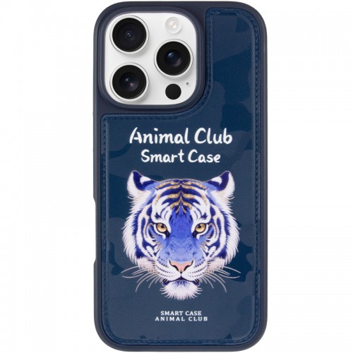 TPU+PC чохол Animal Club для Apple iPhone 16 Pro (6.3") Royal Blue