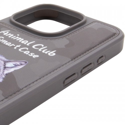 TPU+PC чохол Animal Club для Apple iPhone 16 Pro (6.3") Titanium Gray
