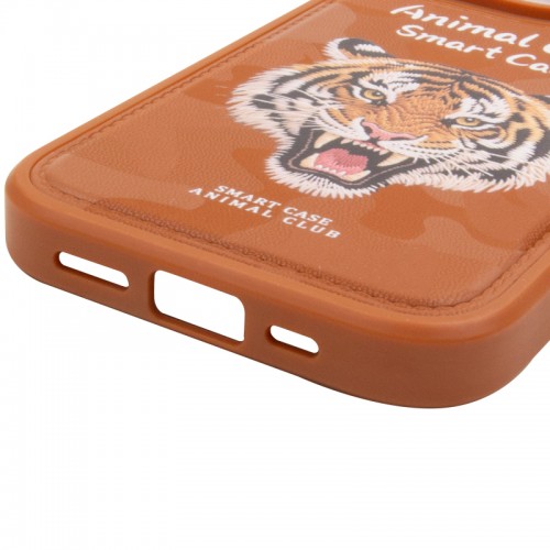 TPU+PC чохол Animal Club для Apple iPhone 16 Pro Max (6.9") Chocolate Brown