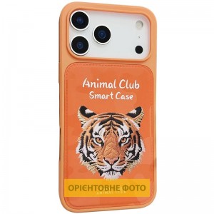 TPU+PC чохол Animal Club для Apple iPhone 16 Pro Max (6.9") Hermes Orange