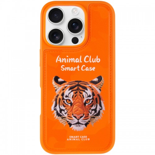 TPU+PC чохол Animal Club для Apple iPhone 16 Pro Max (6.9") Hermes Orange
