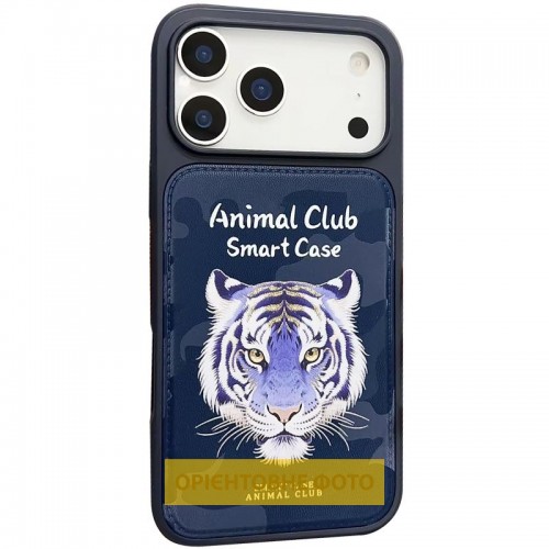 TPU+PC чехол Animal Club для Apple iPhone 16 Pro Max (6.9") Королевский синий