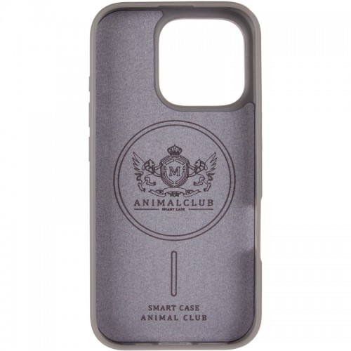 TPU+PC чохол Animal Club для Apple iPhone 16 Pro Max (6.9") Titanium Gray
