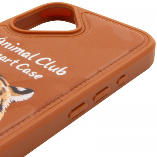 TPU+PC чохол Animal Club для Apple iPhone 17 (6.3") Chocolate Brown