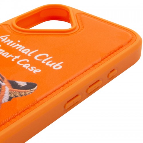 TPU+PC чохол Animal Club для Apple iPhone 17 (6.3") Hermes Orange