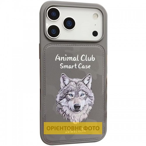 TPU+PC чохол Animal Club для Apple iPhone 17 (6.3") Titanium Gray