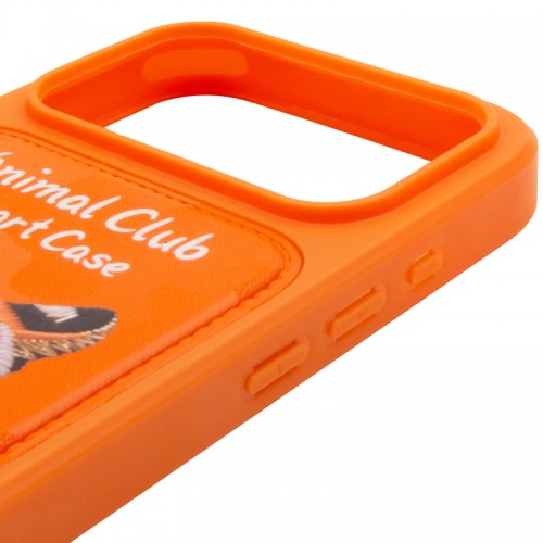 TPU+PC чохол Animal Club для Apple iPhone 17 Pro (6.3") Hermes Orange