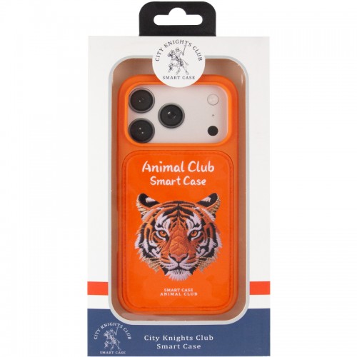 TPU+PC чохол Animal Club для Apple iPhone 17 Pro (6.3") Hermes Orange