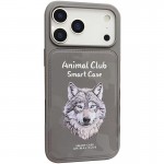 TPU+PC чохол Animal Club для Apple iPhone 17 Pro (6.3") Titanium Gray
