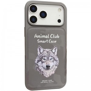 TPU+PC чохол Animal Club для Apple iPhone 17 Pro (6.3") Titanium Gray