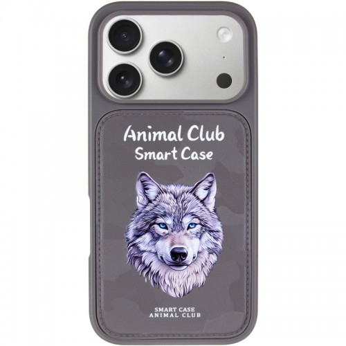 TPU+PC чохол Animal Club для Apple iPhone 17 Pro (6.3") Titanium Gray