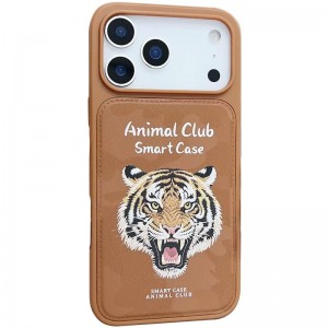 TPU+PC чохол Animal Club для Apple iPhone 17 Pro Max (6.9") Chocolate Brown