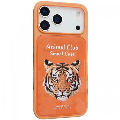 TPU+PC чохол Animal Club для Apple iPhone 17 Pro Max (6.9") Hermes Orange