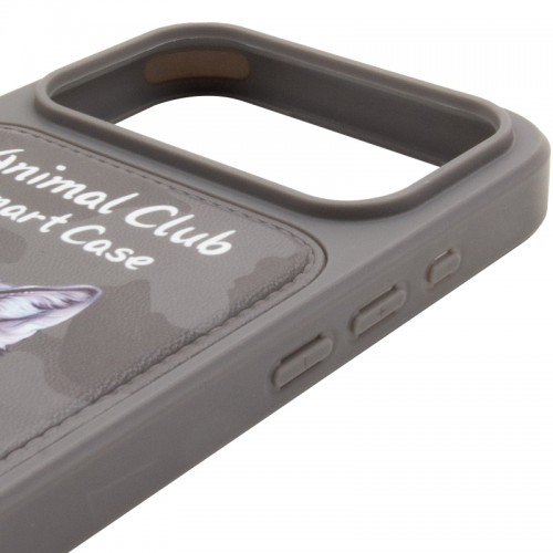 TPU+PC чохол Animal Club для Apple iPhone 17 Pro Max (6.9") Titanium Gray