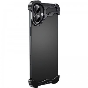 Чехол Minimalist Metal Bumper для Apple iPhone 17 (6,3") Черный