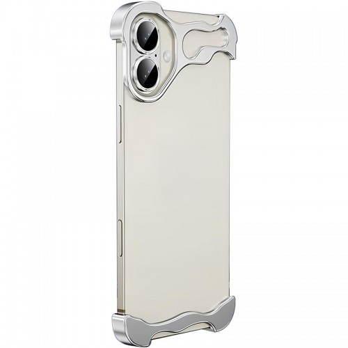 Чехол Minimalist Metal Bumper для Apple iPhone 17 (6,3") Silver