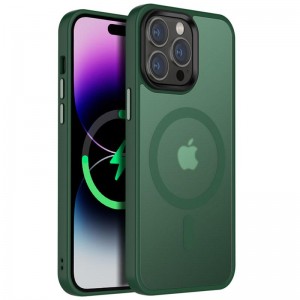 Чохол Ummi Colorful with MagSafe для Apple iPhone 13 Pro Max (6.7") Зелений / Dark Green