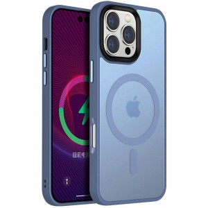 Чохол Ummi Colorful with MagSafe для Apple iPhone 16 Pro Max (6.9") Блакитний / Sierra Blue