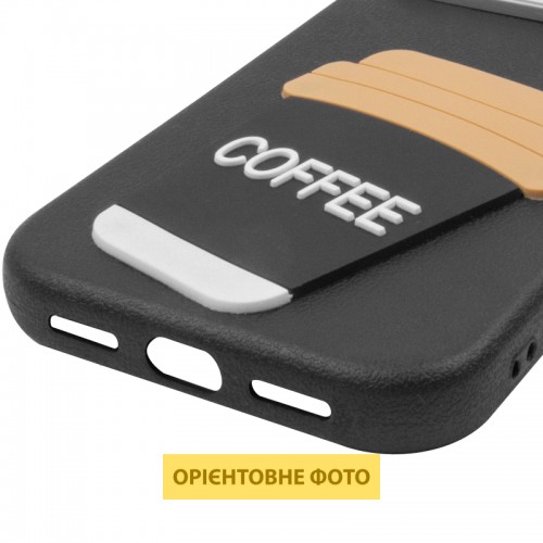 Чехол TPU Leather Toys для Apple iPhone 17 (6.3") Кофейный / Чёрный
