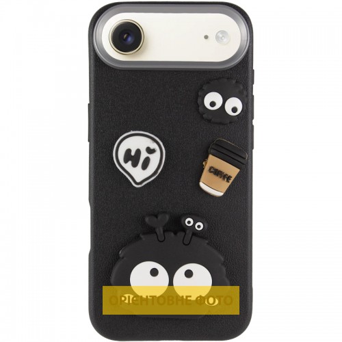 Чохол TPU Leather Toys для Apple iPhone 17 Air (6.5") Monster / Black