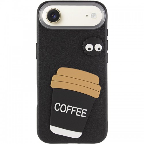 Чохол TPU Leather Toys для Apple iPhone 17 Air (6.5") Coffee / Black