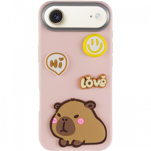 Чохол TPU Leather Toys для Apple iPhone 17 Air (6.5") Capybara / Pink