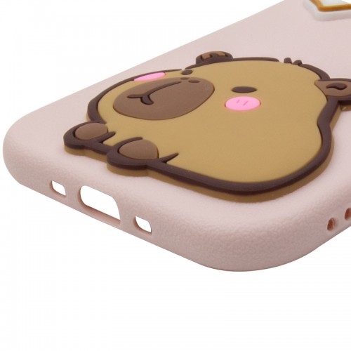 Чохол TPU Leather Toys для Apple iPhone 17 Air (6.5") Capybara / Pink