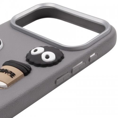 Чехол TPU Leather Toys для Apple iPhone 17 Pro (6.3") Monster / Серый