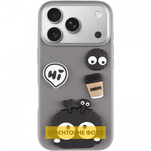Чохол TPU Leather Toys для Apple iPhone 17 Pro Max (6.9") Monster / Grey