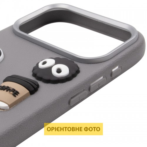 Чохол TPU Leather Toys для Apple iPhone 17 Pro Max (6.9") Monster / Grey